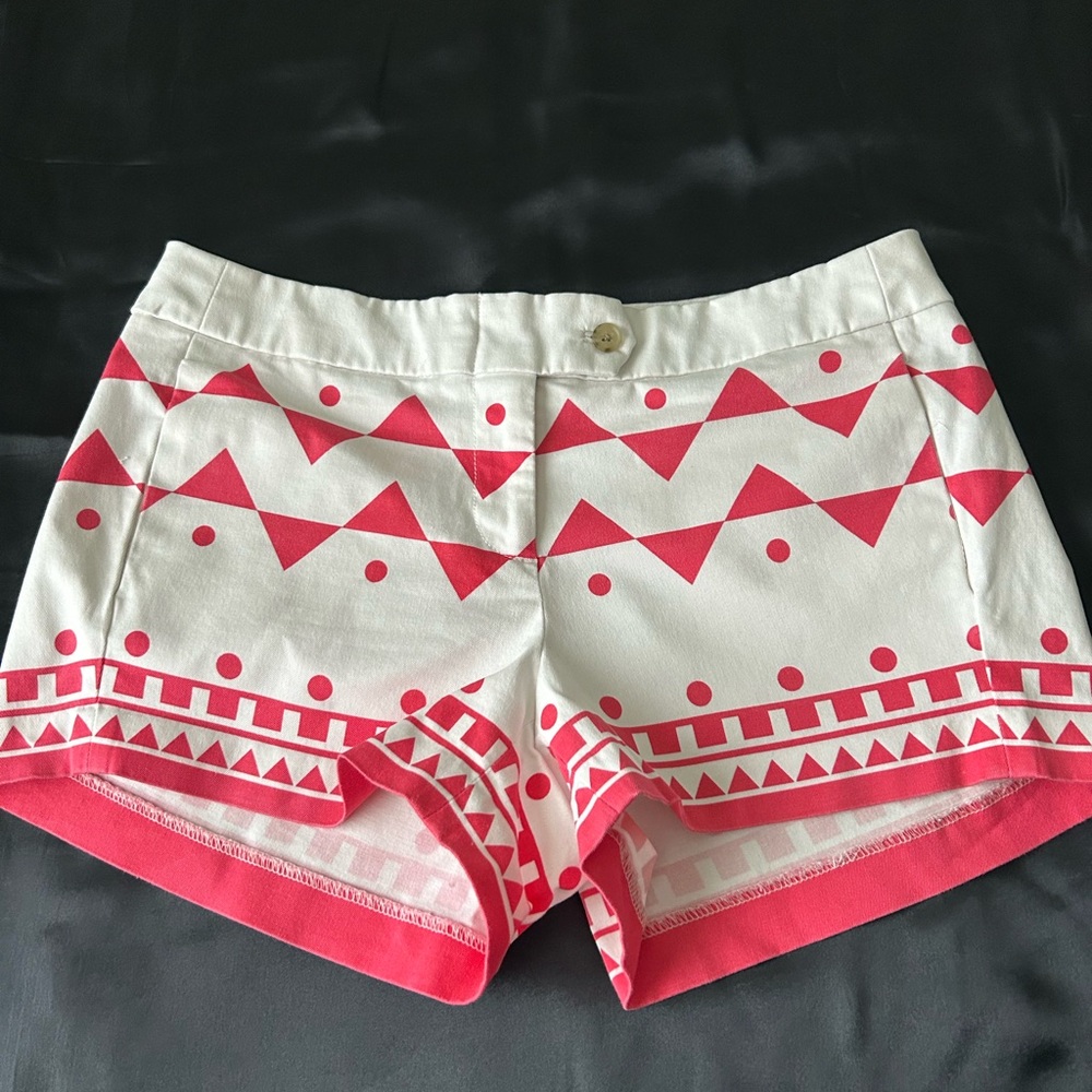J. Crew Shorts.size 6.pink and white